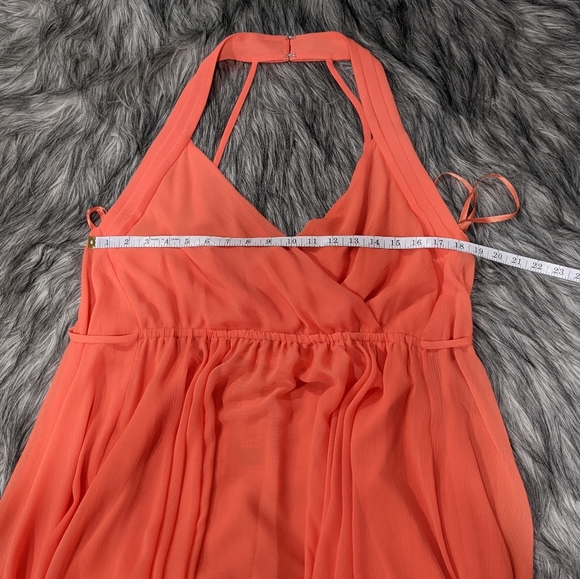 🧡SOLD🧡NWT BCBGMAXAZRIA salmon high-low dress - Picture 10 of 11